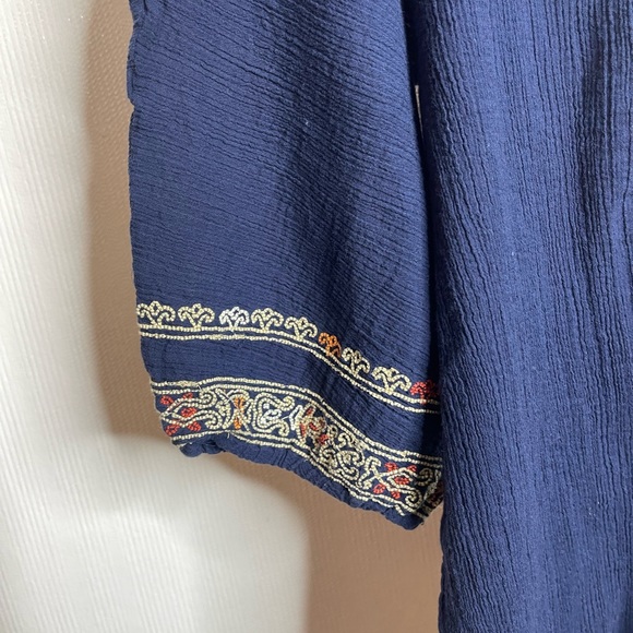 Joie a La Plage Embroidered Bahamas Tunic Cover Up. Size M - Picture 6 of 15